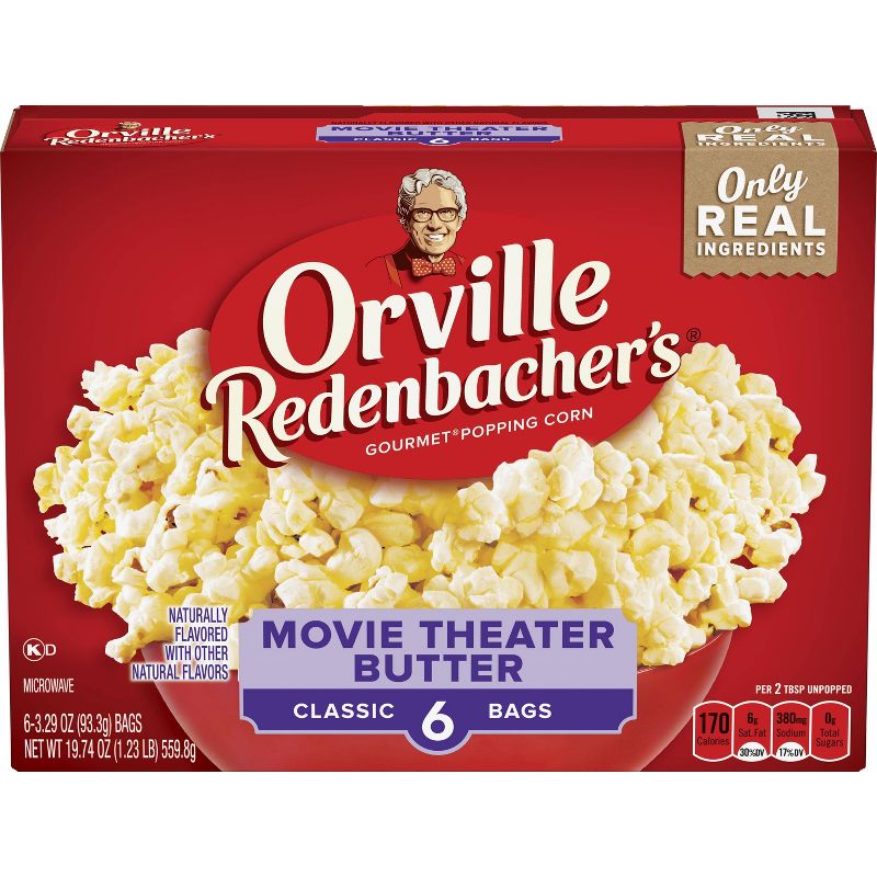 Orville Redenbacher's Movie Theater Butter Popcorn - 19.74oz / 6ct, 1 of 6