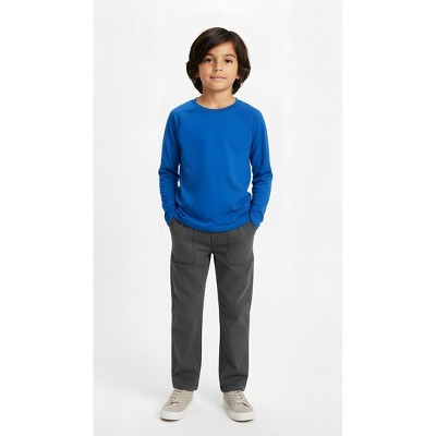 City Threads Boys Super-Soft 100% Organic Cotton Raglan Long Sleeve Tee - Forest Green, 6Y — фото 2