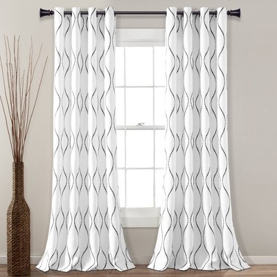 Swirl Curtains Ds Target, Black And White Curtains Target