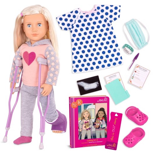 indlogering pære besejret Our Generation 18" Hospital Doll With Storybook - Martha : Target