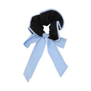 Unique Bargains Striped Bow Scrunchie 1 Pc - 1 of 4