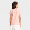 Girls' Short Sleeve Cowboy Boots Graphic T-Shirt - Cat & Jack™ Soft Pink - 3 of 4
