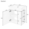 Kumasinova 21.6" Freestanding/Floating Bathroom Storage Cabinet,Bathroom Vanity with Ceramic Sink,Right/Left-Side Bathroom Cabinet for Small Bathroom - 3 of 4