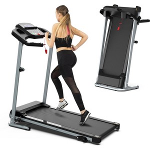 HFYee Walking Pad Treadmill 265 LB Capacity with 2.5HP Silent Motor and LED Display, 3-in-1 Design Foldable Treadmill for Home, 0.5-7.5 MPH - 1 of 4