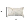 12" X 20" Brown and White Cowhide Throw Pillow - 3 of 4