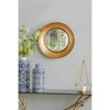 FONTOI Round Retro Wall Mirror with Gold Metal Frame, Decorative Mirror Wall Decor for Living Room, Entryway, Gold, 3.9"*18.7"*18.7" - 2 of 4