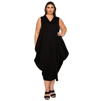L I V D Women's Clover Sleeveless Bubble Hem Dress