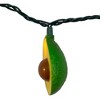 Kurt Adler Indoor/Outdoor Novelty String 10-Light Set, Avocado, 11.5ft - 4 of 4