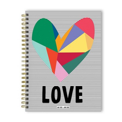 2021-22 Academic Planner 8"x6" Loving Stripes Daily/Weekly/Monthly - The Time Factory