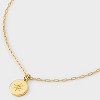 Beloved + Inspired 14K Gold Dipped Cubic Zirconia Starburst Disc Pendant Necklace - Gold: Brass Material, Lobster Claw Clasp, 16" Length - 4 of 4