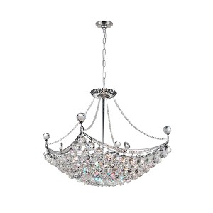 CWI Lighting Jasmine 8 Light Down Chandelier With Chrome Finish - 1 of 4