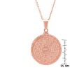 Steeltime 24" double sided stainless steel lord's prayer and serenity prayer pendant. Color Options: Silver, Gold, Rose Gold - 3 of 4