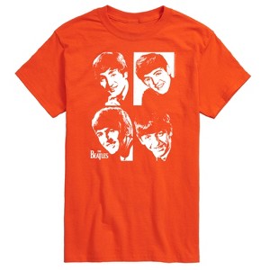 Men's - The Beatles - John Paul George Ringo Face Grid Short Sleeve Graphic T-Shirt - 1 of 4