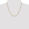 Black Bow Jewelry 2.2mm 14k Yellow Gold Beveled Solid Curb Chain Necklace - 2 of 4