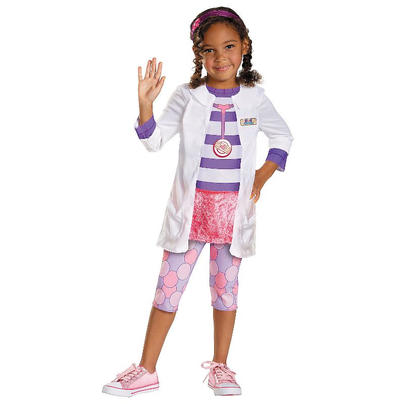 Disguise Toddler Girls' Doc McStuffins Classic Costume - Size 3T-4T - White, 1 of 2
