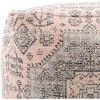 Livabliss Samsun 18"H x 18"W x 18"D Traditional Pale Pink Pouf: Cotton Square Floor Ottoman - 2 of 4