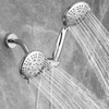 Cobbe 48-Setting High Pressure 3-Way Shower Head Combo, 5" Dual 2 in 1 Showerhead with Stainless Steel Hose, Chrome - 3 of 4
