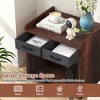 Tangkula Industrial Dog Crate Indoor Doge Kennel w/Wide Countertop 2 Fabric Drawers - 4 of 4