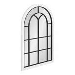 24" x 36" Joffrey Arch Wall Mirror White - Kate & Laurel All Things Decor