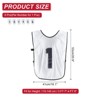 Unique Bargains Team Sports Reversible Numbered Soccer Training Vest 6 Pcs - 2 of 4