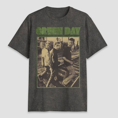 Men's Green Day Short Sleeve Graphic T-shirt - Gray Wash : Target