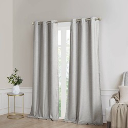 Set Of 2 Suprema Grommet Top Blackout Curtain Panels - Thermaplus : Target