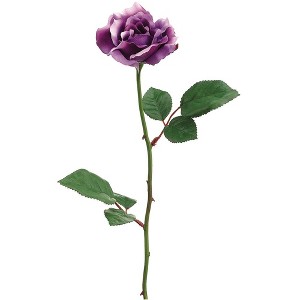 Allstate Floral Long Stem Artificial Blooming Rose Spray - 23" - Purple - 1 of 2