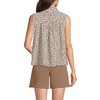 Lands' End Women's Cotton Voile Sleeveless Mock Neck Blouse - 2 of 3