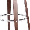 NicBex 30"Mid-Century Modern Counter Height Bar Stools,Set of 1,Swivel Shell-Shaped Counter Stools with Footrest,250LBS Weight Capacity - 4 of 4