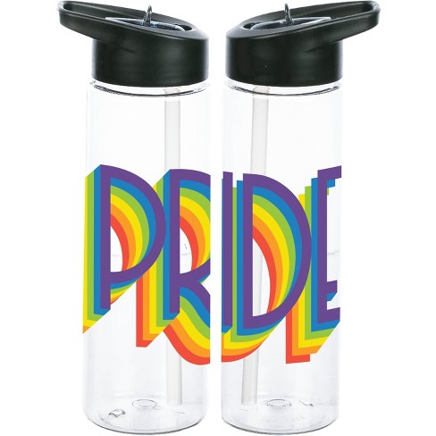 Bioworld Disney Mickey Mouse Pride Rainbow 32oz Water Bottle