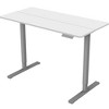 NicBex 55.12 Inch Electric Standing Desk,Adjustable Height Home Office Desk with Two-Piece Tabletop for Bedroom,Living Study Room,White - 2 of 4