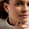 Ross-Simons 5.25 ct. t.w. Emerald and .20 ct. t.w. Peridot Earrings in Sterling Silver - 2 of 3
