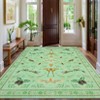 Washable Insect Runner Rug for Bedroom Kitchen Non Slip Rugs Whimsical Fantasy Boho Indoor Ultra Soft Rugs - 2 of 4