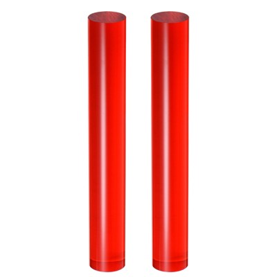 Unique Bargains DIY Crafts Acrylic Round Tube Non-Stick Durable Smooth Clay Roller 2 Pcs