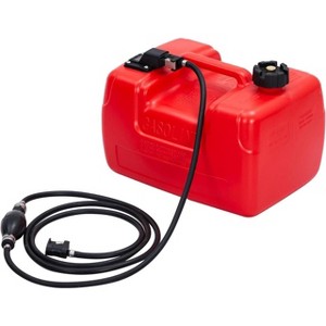 Portable Marine Fuel Tank with Hose, Outboard Gas Tank for Boats & Yachts - 1 of 4
