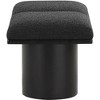 Meridian Furniture,Pavilion Boucle Fabric Bench - 3 of 4