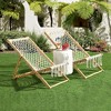 MAYEERTY Set of 2 Weaving Chair, with Handwoven Rope for Patio,Living Room, Garden, Balcony - 2 of 4