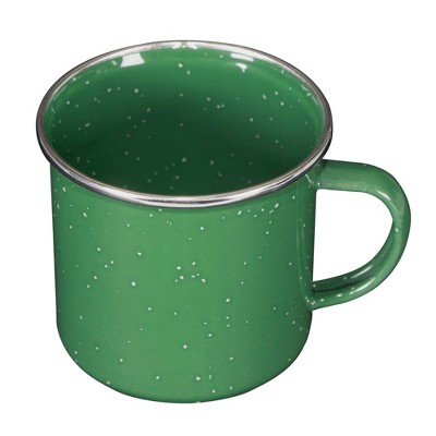 Green Enamel 24-Piece Outdoor Tableware Set with Stainless Steel Edges