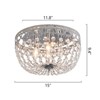 Maxax 15" Black/Chorme Crystal Flush Mount Ceiling Light - 3 of 4