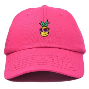 Dalix Pineapple Embroidered Cap Cotton Baseball Summer Cool Dad Hat Mens - 1 of 4
