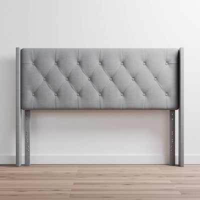 Queen Bella Low Profile Wingback Headboard Stone Brookside