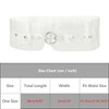 INSPIRE CHIC Women Clear Waist Belts, Wide Transparent Round Buckle PVC Waistband Belt for Dress - 4 of 4