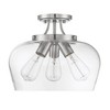 Savoy House Octave 3 - Light Semi-Flush Mount in  Satin Nickel - 4 of 4