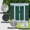 NicBex 6*4ft Outdoor Storage Shed Metal Garden Shed with Single Door and Apex Roof, Weatherproof and Durable, for Garden Tools and Equipment - 3 of 4