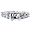 Pompeii3 3/8ct Vintage Diamond Engagement Ring Mount 14K White Gold - 2 of 4