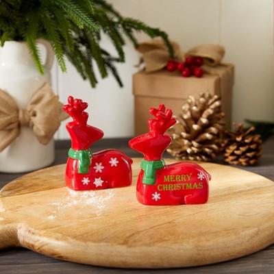 Lakeside The Lakeside Collection Christmas Deer Kitchen - Magnet or Salt & Pepper Shakers - Salt & Pepper Shakers — фото 3