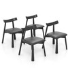 Dining Chairs Set of 4,Modern PU Leather Upholstered Chairs with Anti-Slip Pads, Comfy Dining Room Kitchen Chairs - 2 of 4