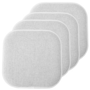 Alexis Memory Foam No Slip Back 16" x 16" Chair Pad Cushion by Sweet Home Collection® - 1 of 4