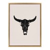 Kate & Laurel All Things Decor 18"x24" Western Skull Framed Canvas by Honey Island Studio Bright Gold - 2 of 4
