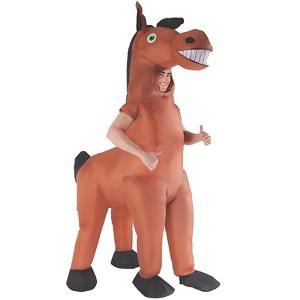 Halloween Express Inflatable Horse Adult Costume - One Size Fits Most - 1 of 2